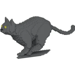 Jekca - Cat 19S-M03 - Lego - Sculpture - Construction - 4D - Brick Animals - Toys - Avvenice