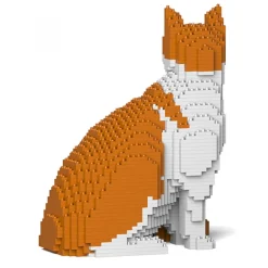 Jekca - Cat 10S-M03 - Lego - Sculpture - Construction - 4D - Brick Animals - Toys - Avvenice