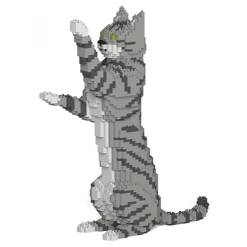 Jekca - Cat 14S-M03 - Lego - Sculpture - Construction - 4D - Brick Animals - Toys - Avvenice