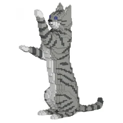 Jekca - Cat 14S-M03 - Lego - Sculpture - Construction - 4D - Brick Animals - Toys - Avvenice