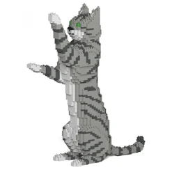 Jekca - Cat 14S-M03 - Lego - Sculpture - Construction - 4D - Brick Animals - Toys - Avvenice