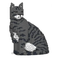 Jekca - Cat 02S-M02 - Lego - Sculpture - Construction - 4D - Brick Animals - Toys - Avvenice