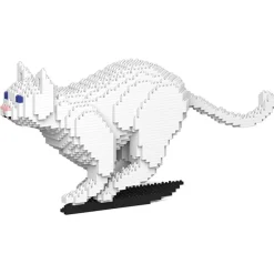 Jekca - Cat 19S-M01 - Lego - Sculpture - Construction - 4D - Brick Animals - Toys - Avvenice