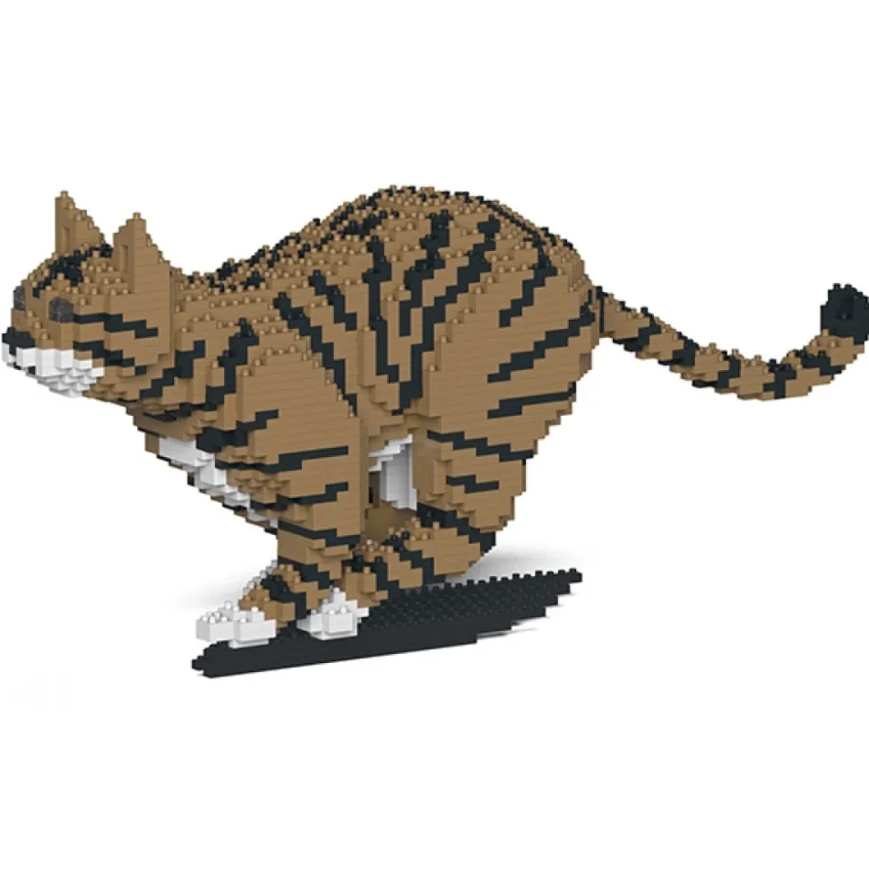 Jekca - Cat 18S-M04 - Lego - Sculpture - Construction - 4D - Brick Animals - Toys - Avvenice
