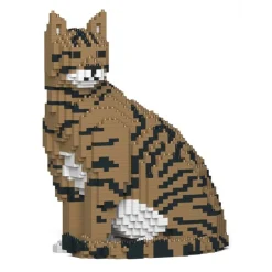 Jekca - Cat 02S-M04 - Lego - Sculpture - Construction - 4D - Brick Animals - Toys - Avvenice
