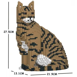 Jekca - Cat 02S-M04 - Lego - Sculpture - Construction - 4D - Brick Animals - Toys - Avvenice