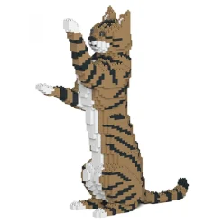 Jekca - Cat 14S-M04 - Lego - Sculpture - Construction - 4D - Brick Animals - Toys - Avvenice