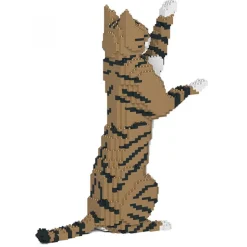 Jekca - Cat 14S-M04 - Lego - Sculpture - Construction - 4D - Brick Animals - Toys - Avvenice