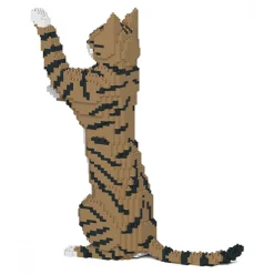 Jekca - Cat 14S-M04 - Lego - Sculpture - Construction - 4D - Brick Animals - Toys - Avvenice