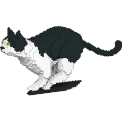 Jekca - Cat 21S-M01 - Lego - Sculpture - Construction - 4D - Brick Animals - Toys - Avvenice