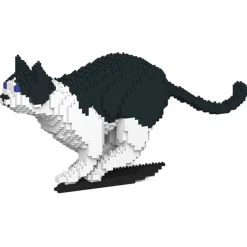 Jekca - Cat 21S-M01 - Lego - Sculpture - Construction - 4D - Brick Animals - Toys - Avvenice