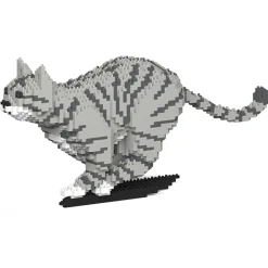 Jekca - Cat 18S-M03 - Lego - Sculpture - Construction - 4D - Brick Animals - Toys - Avvenice