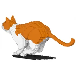 Jekca - Cat 23S-M01 - Lego - Sculpture - Construction - 4D - Brick Animals - Toys - Avvenice
