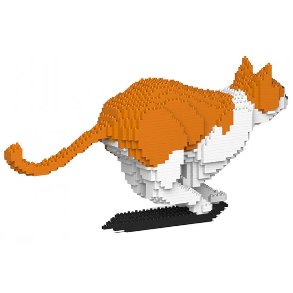 Jekca - Cat 23S-M01 - Lego - Sculpture - Construction - 4D - Brick Animals - Toys - Avvenice
