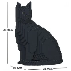 Jekca - Cat 06S-M02 - Lego - Sculpture - Construction - 4D - Brick Animals - Toys - Avvenice