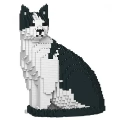 Jekca - Cat 10S-M02 - Lego - Sculpture - Construction - 4D - Brick Animals - Toys - Avvenice