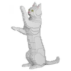 Jekca - Cat 15S-M01 - Lego - Sculpture - Construction - 4D - Brick Animals - Toys - Avvenice