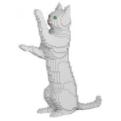 Jekca - Cat 15S-M01 - Lego - Sculpture - Construction - 4D - Brick Animals - Toys - Avvenice