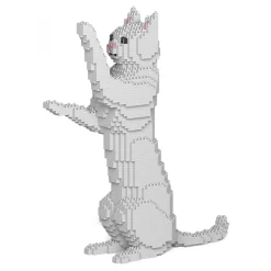 Jekca - Cat 15S-M01 - Lego - Sculpture - Construction - 4D - Brick Animals - Toys - Avvenice