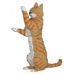 Jekca - Cat 14S-M01 - Lego - Sculpture - Construction - 4D - Brick Animals - Toys - Avvenice