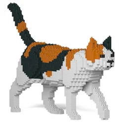 Jekca - Cat 11S-M01 - Lego - Sculpture - Construction - 4D - Brick Animals - Toys - Avvenice