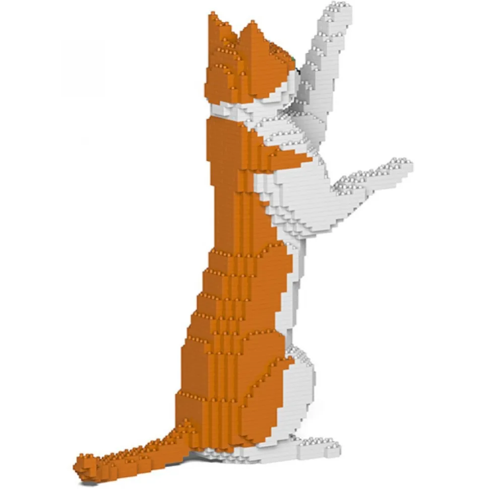 Jekca - Cat 22S-M01 - Lego - Sculpture - Construction - 4D - Brick Animals - Toys - Avvenice