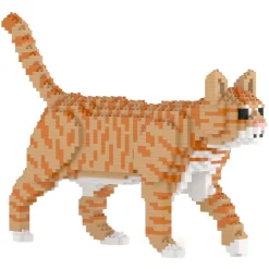 Jekca - Cat 03S-M01B - Lego - Sculpture - Construction - 4D - Brick Animals - Toys - Avvenice