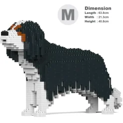 Jekca - Cavalier King Charles Spaniel 01-M03 - Big - Lego - Sculpture - Construction - 4D - Brick Animals - Toys - Avvenice