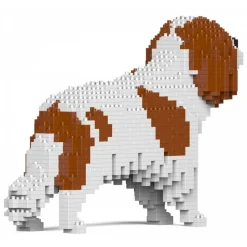 Jekca - Cavalier King Charles Spaniel 01-M01 - Big - Lego - Sculpture - Construction - 4D - Brick Animals - Toys - Avvenice