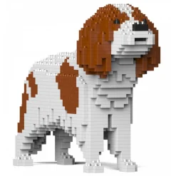 Jekca - Cavalier King Charles Spaniel 01S-M01 - Lego - Sculpture - Construction - 4D - Brick Animals - Toys - Avvenice