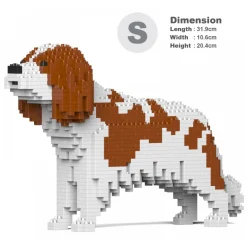 Jekca - Cavalier King Charles Spaniel 01S-M01 - Lego - Sculpture - Construction - 4D - Brick Animals - Toys - Avvenice