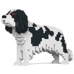 Jekca - Cavalier King Charles Spaniel 01-M02 - Big - Lego - Sculpture - Construction - 4D - Brick Animals - Toys - Avvenice