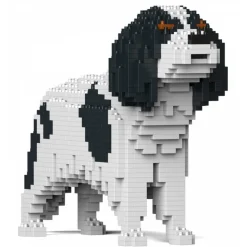 Jekca - Cavalier King Charles Spaniel 01-M02 - Big - Lego - Sculpture - Construction - 4D - Brick Animals - Toys - Avvenice