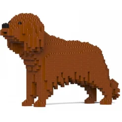 Jekca - Cavalier King Charles Spaniel 01-M05 - Big - Lego - Sculpture - Construction - 4D - Brick Animals - Toys - Avvenice