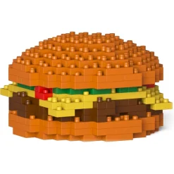 Jekca - Cheese Burger 01S - Lego - Sculpture - Construction - 4D - Brick Animals - Toys - Avvenice