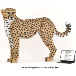 Jekca - Cheetah 01 - Big - Lego - Sculpture - Construction - 4D - Brick Animals - Toys - Avvenice