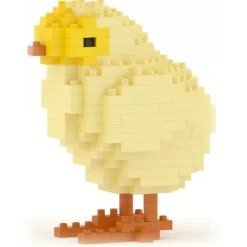 Jekca - Chick 01 - Big - Lego - Sculpture - Construction - 4D - Brick Animals - Toys - Avvenice