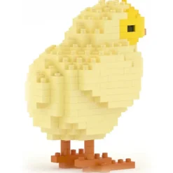 Jekca - Chick 01 - Big - Lego - Sculpture - Construction - 4D - Brick Animals - Toys - Avvenice