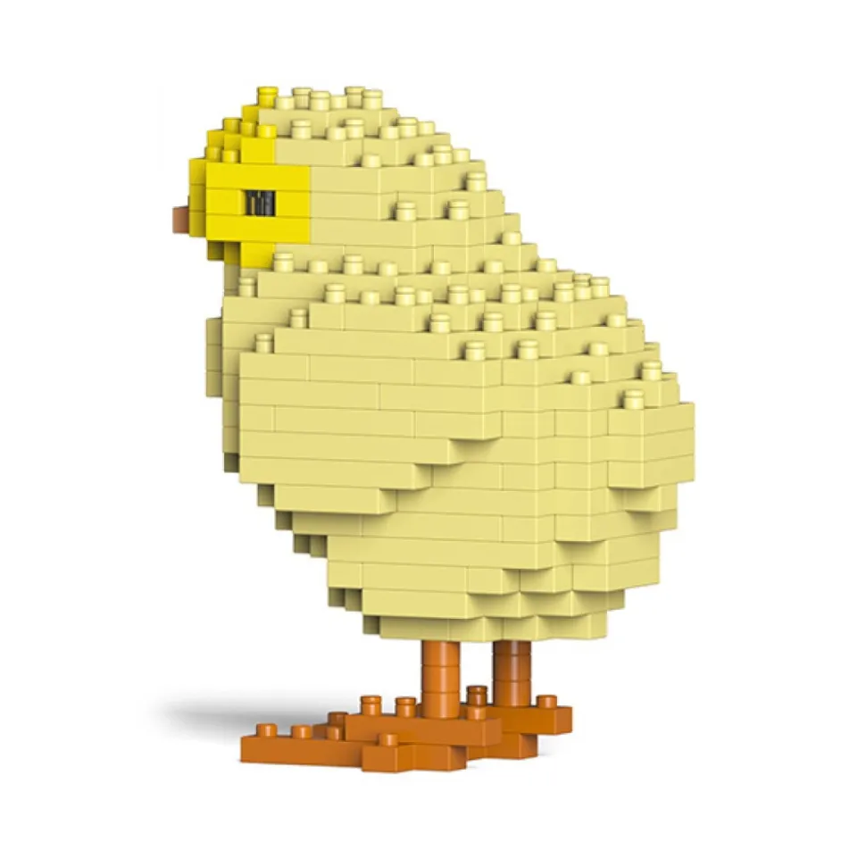 Jekca - Chick 01S - Lego - Sculpture - Construction - 4D - Brick Animals - Toys - Avvenice