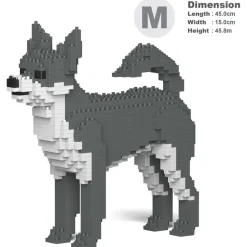 Jekca - Chihuahua 01-M04 - Big - Lego - Sculpture - Construction - 4D - Brick Animals - Toys - Avvenice