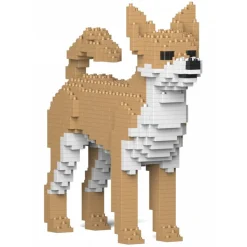 Jekca - Chihuahua 01-M01 - Big - Lego - Sculpture - Construction - 4D - Brick Animals - Toys - Avvenice