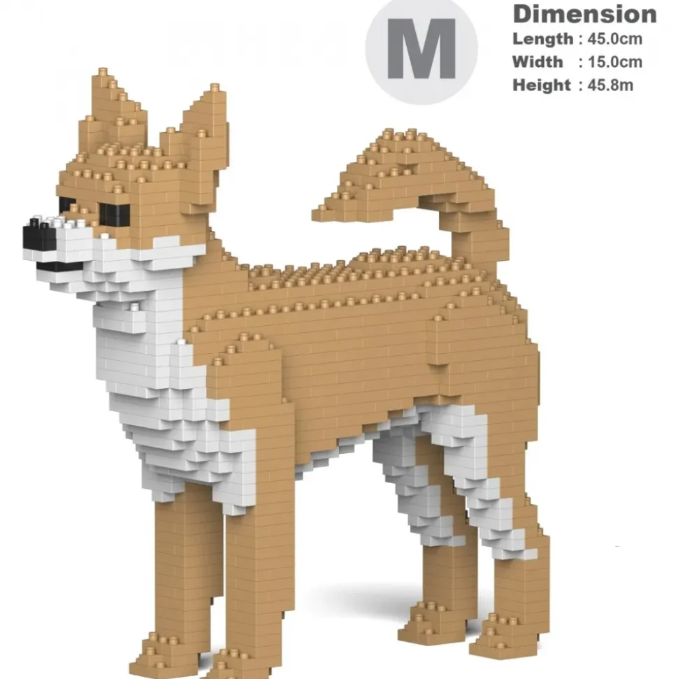 Jekca - Chihuahua 01-M01 - Big - Lego - Sculpture - Construction - 4D - Brick Animals - Toys - Avvenice