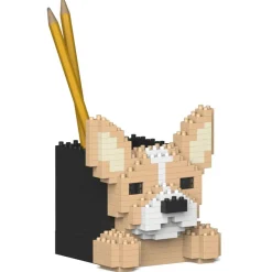 Jekca - Chihuahua Pencil Cup 01S - Lego - Sculpture - Construction - 4D - Brick Animals - Toys - Avvenice