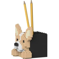 Jekca - Chihuahua Pencil Cup 01S - Lego - Sculpture - Construction - 4D - Brick Animals - Toys - Avvenice