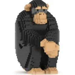 Jekca - Chimpanzee 01 - Big - Lego - Sculpture - Construction - 4D - Brick Animals - Toys - Avvenice