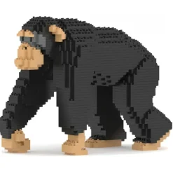 Jekca - Chimpanzee 02 - Big - Lego - Sculpture - Construction - 4D - Brick Animals - Toys - Avvenice