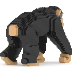 Jekca - Chimpanzee 02 - Big - Lego - Sculpture - Construction - 4D - Brick Animals - Toys - Avvenice
