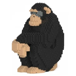 Jekca - Chimpanzee 01S - Lego - Sculpture - Construction - 4D - Brick Animals - Toys - Avvenice