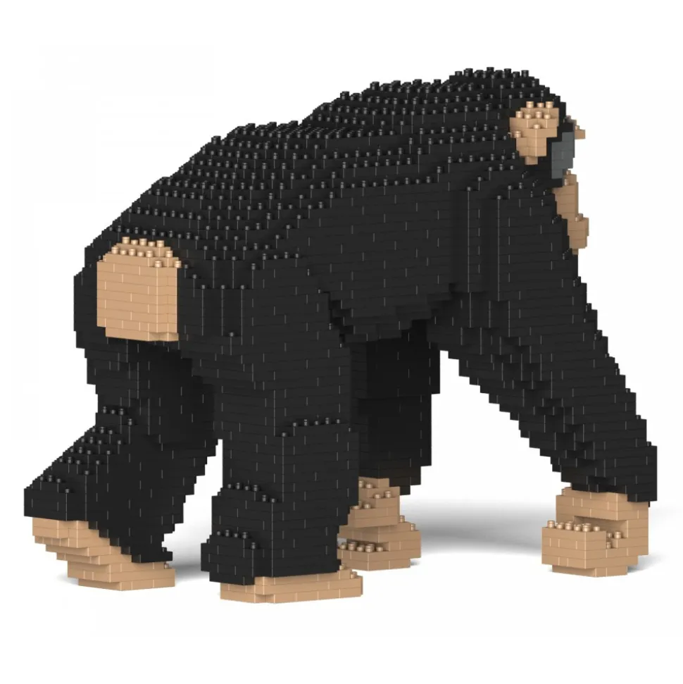 Jekca - Chimpanzee 02S - Lego - Sculpture - Construction - 4D - Brick Animals - Toys - Avvenice