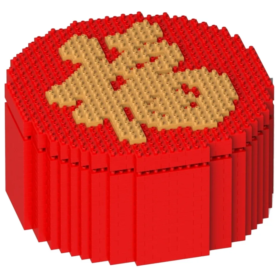 Jekca - Chinese Candy Box 02S - Lego - Sculpture - Construction - 4D - Brick Animals - Toys - Avvenice